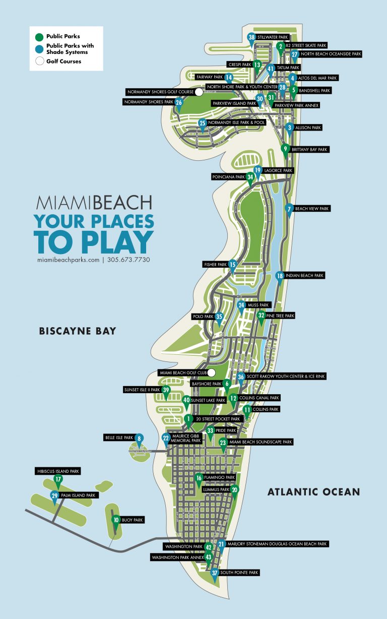 city map of parks | city of miami beach