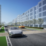 Rendering of West Avenue at 9 Street facing north