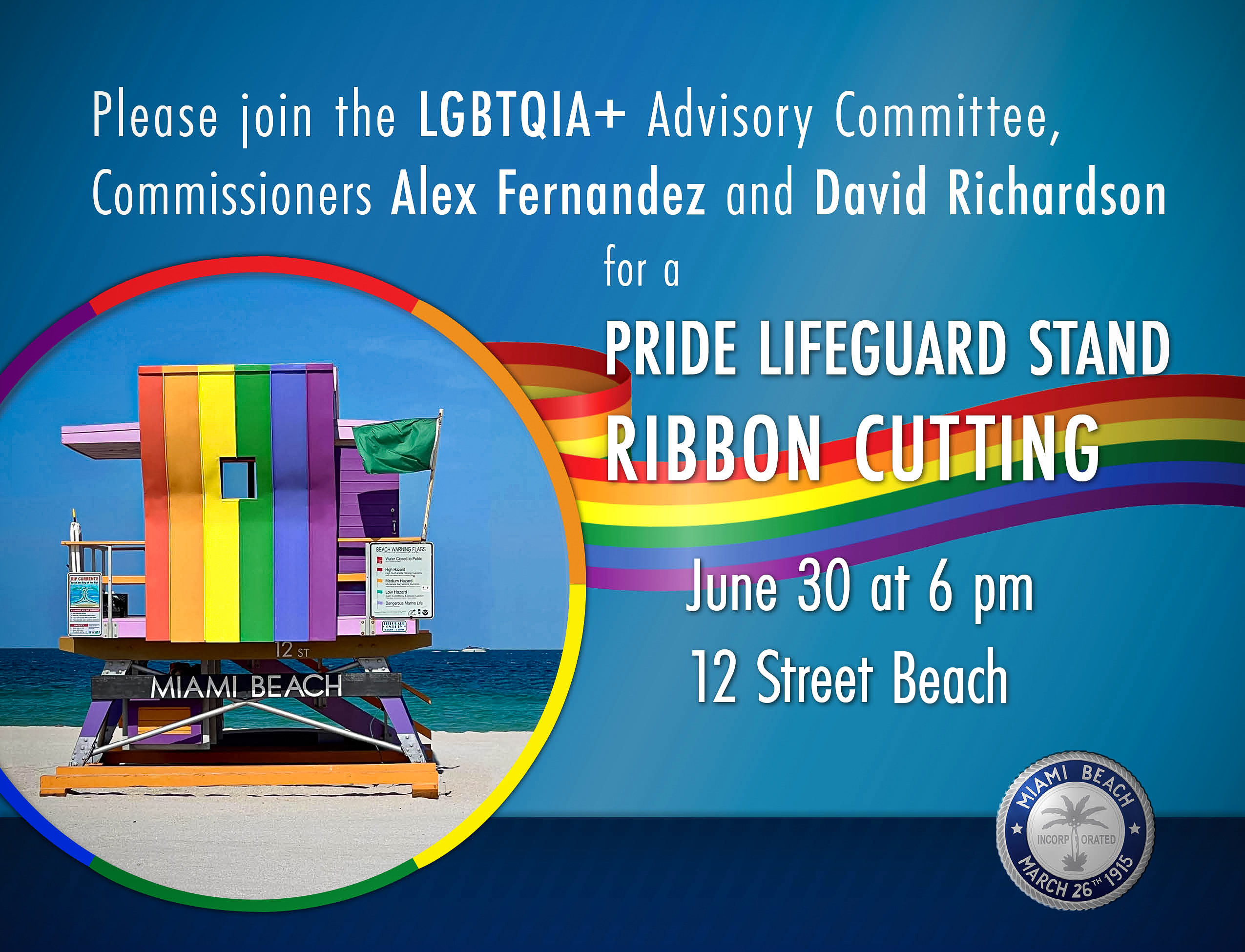 Miami Beach Unveils First ‘Pride’ Lifeguard Tower
