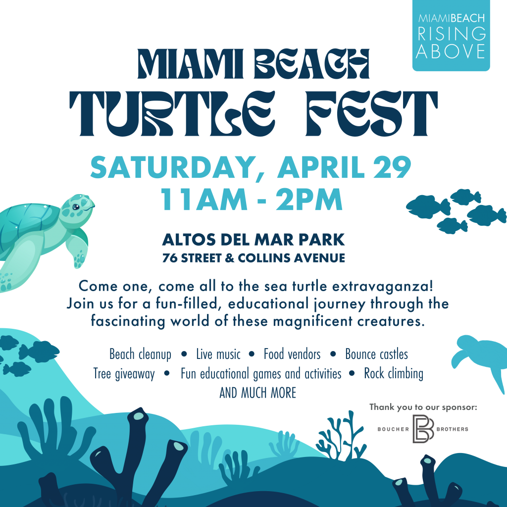 miami beach turtle fest flyer