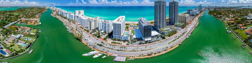 Miami Beach Fisheye View