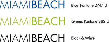 miami beach logo color specificaitons
