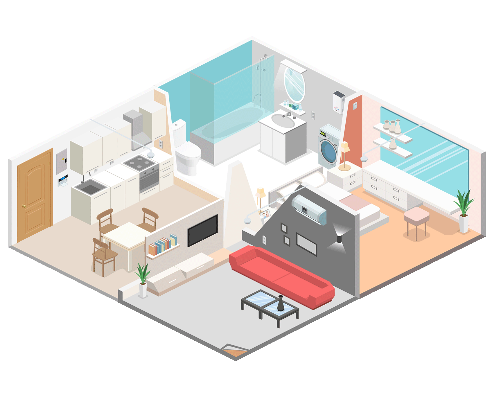 Multi Family Interior Drawing