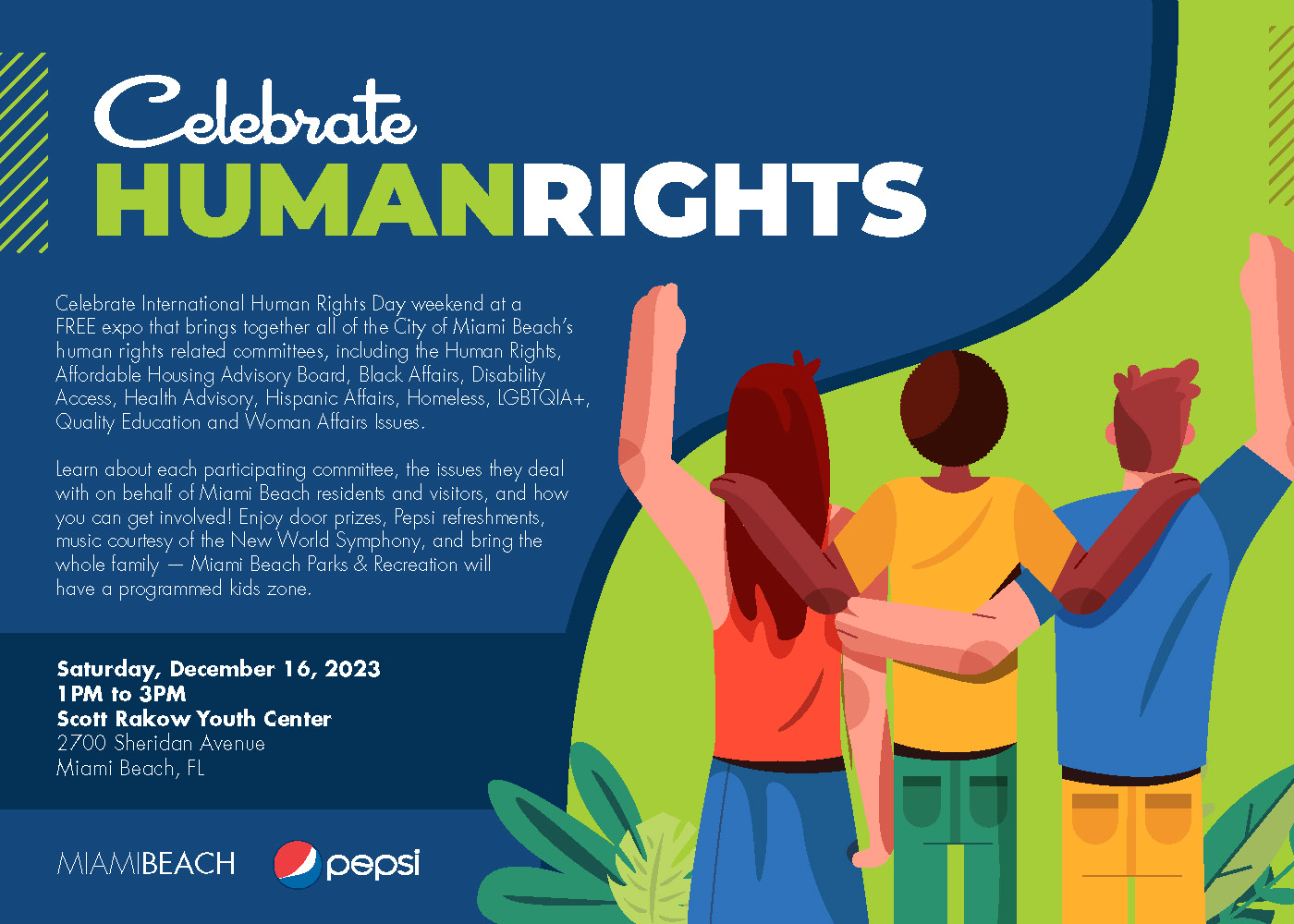 Celebrate Human Rights City Of Miami Beach