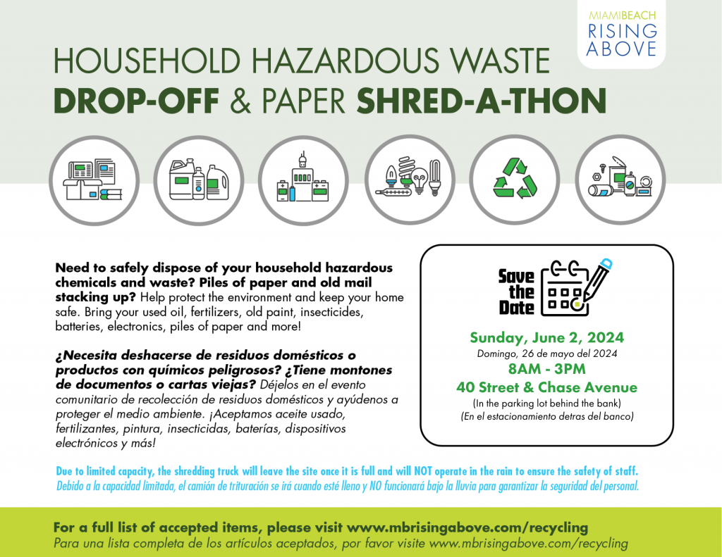 Household Hazardous Waste and Paper Shred-a-thon