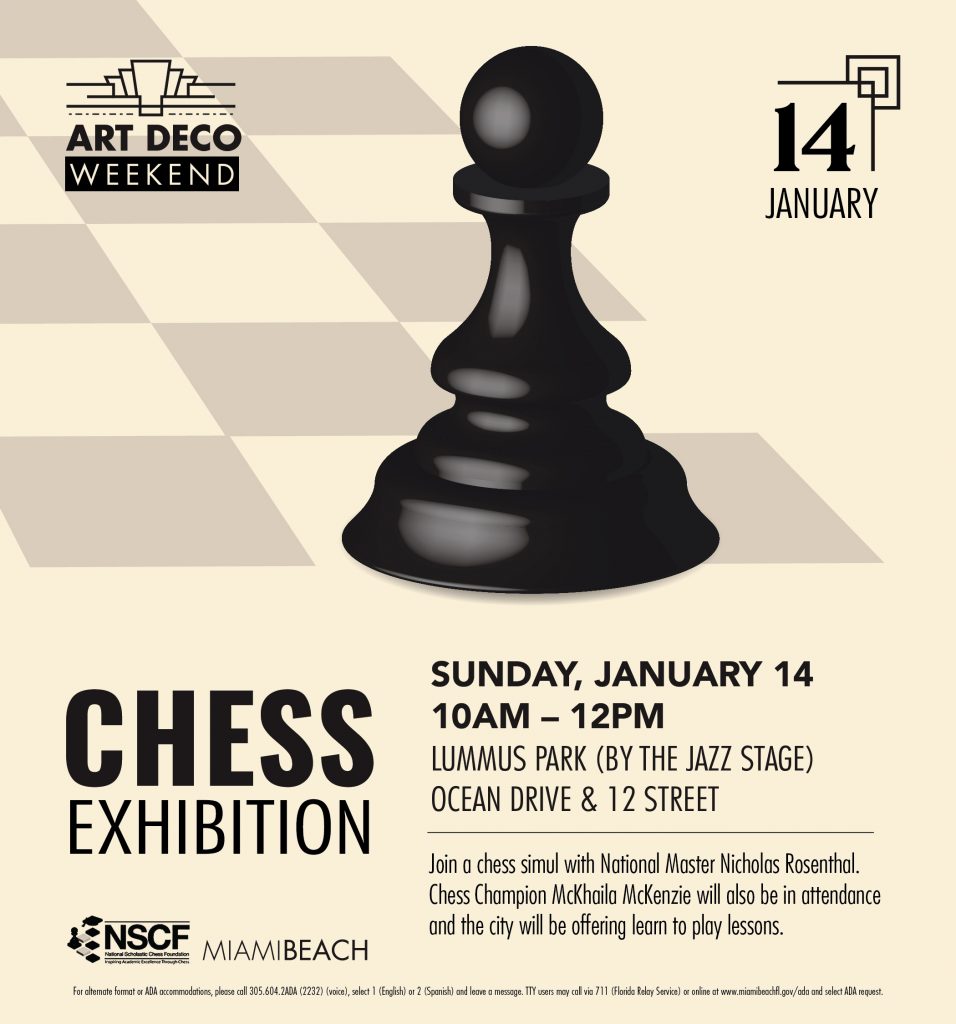 Chess Exhibition Flyer