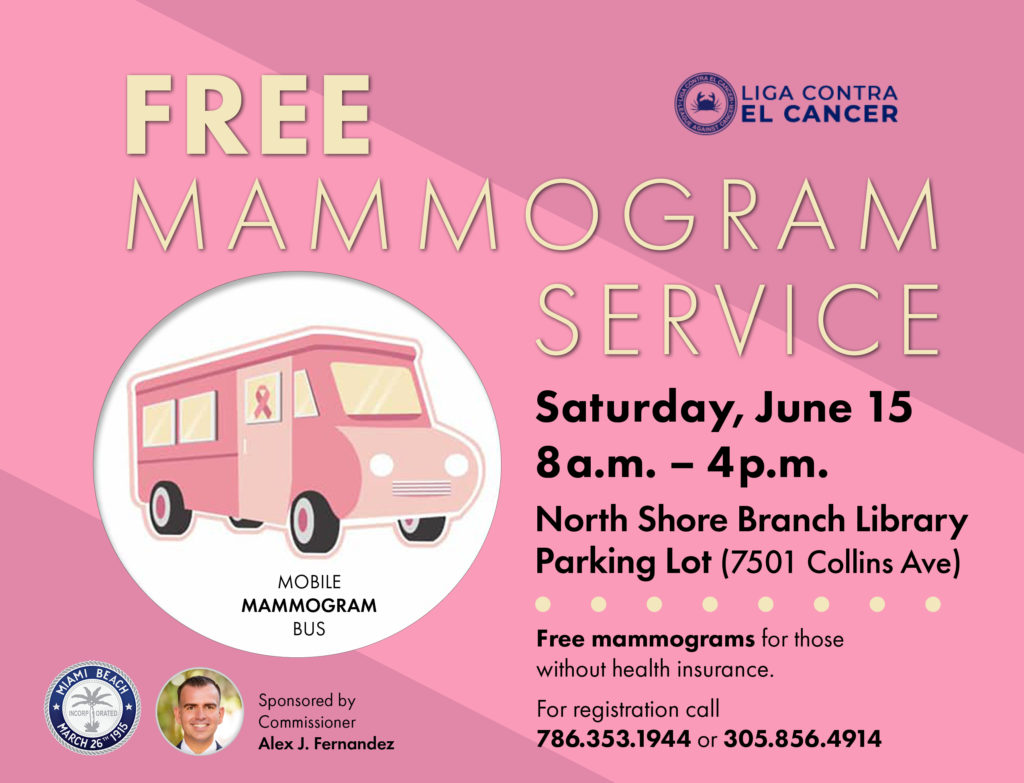 Free Mammogram Service Flyer