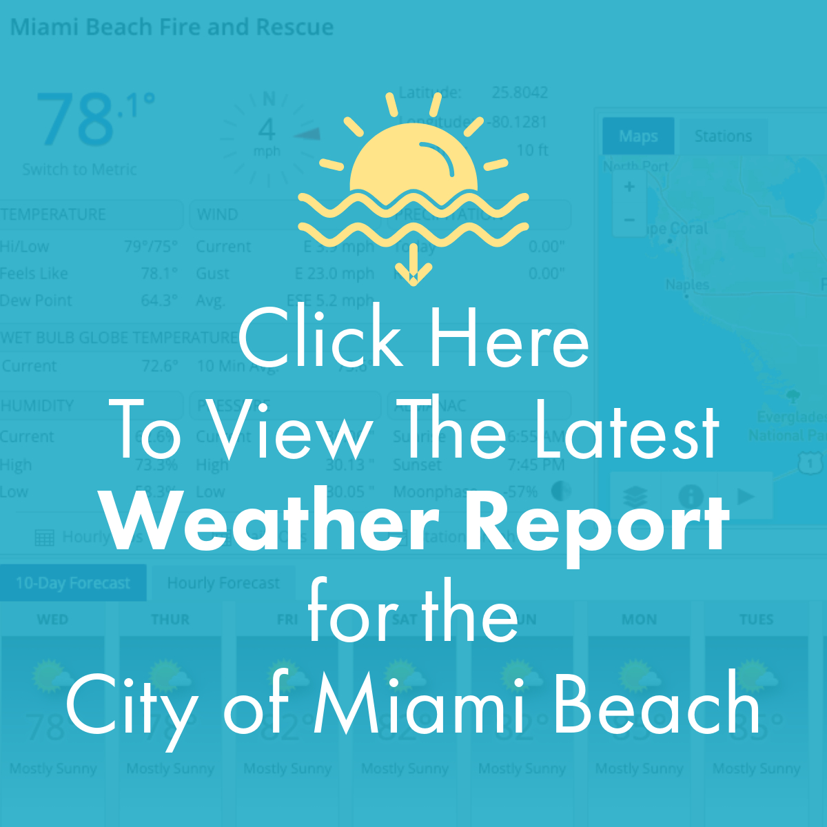 view miami beach weather report
