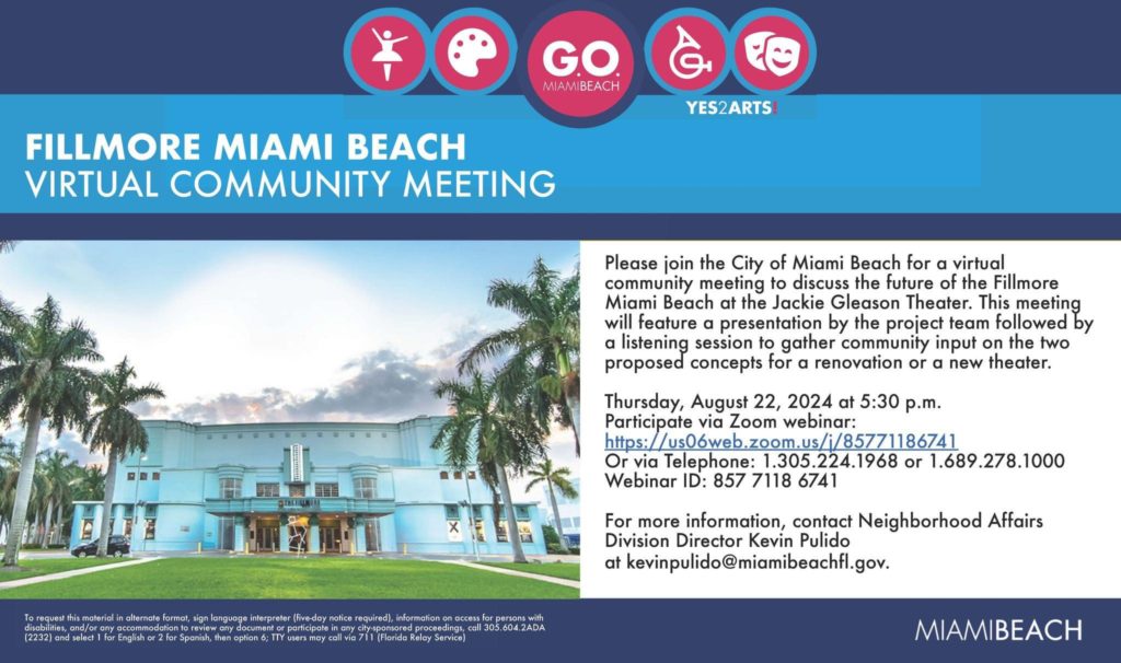 Virtual Community Meeting: Fillmore Miami Beach - City of Miami Beach virtual-community-meeting-fillmore-miami-beach-city-of-miami-beach