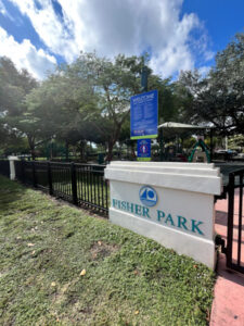 Fisher Park Sign