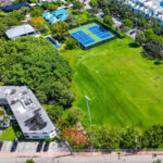 sports field aerial view