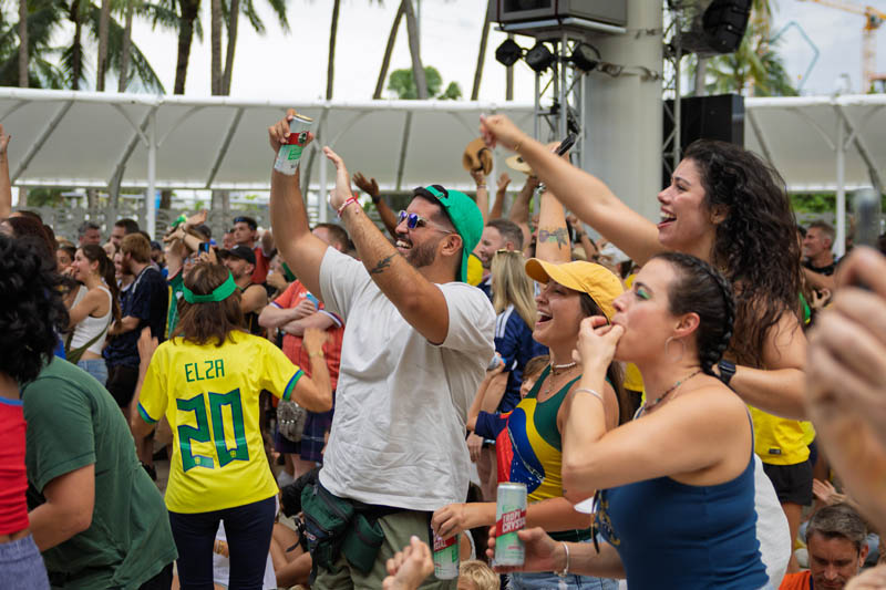 fans cheering