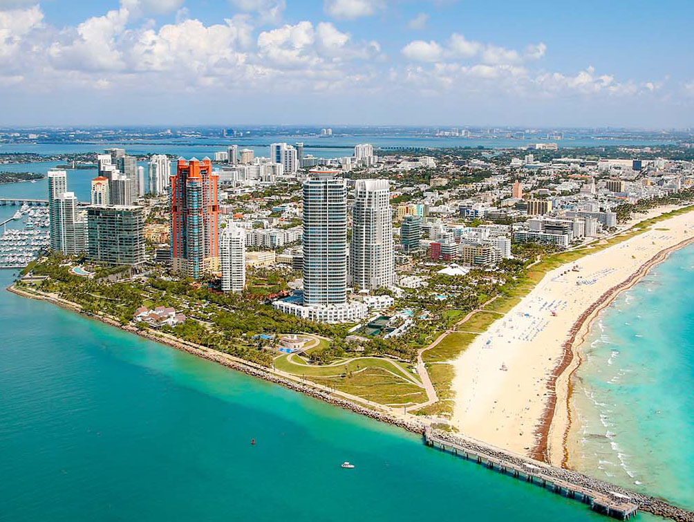 Miami Beach aerial view