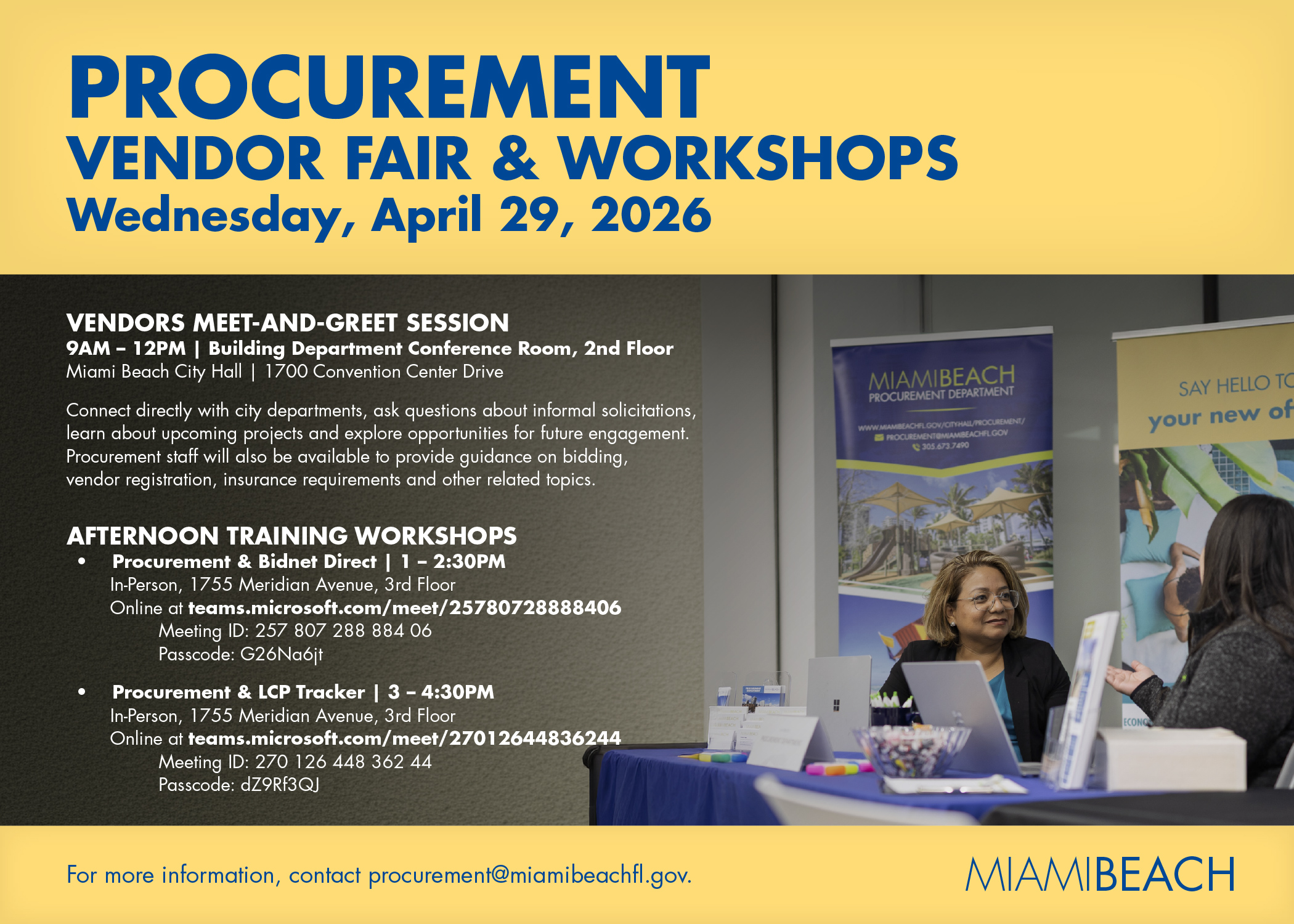 Procurement Vendor Fair and Workshops