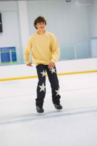 boy ice skating