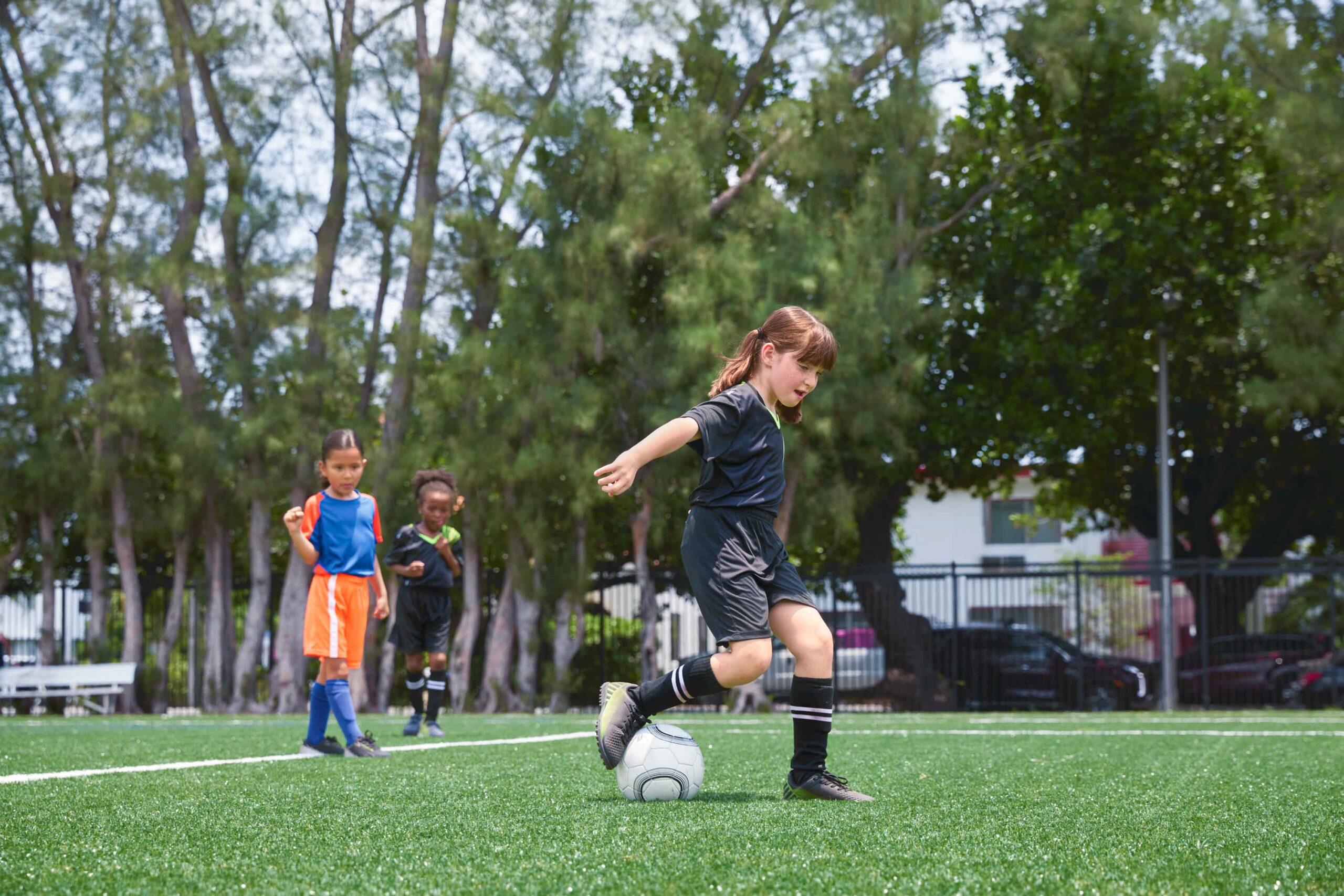 kids playing soccer