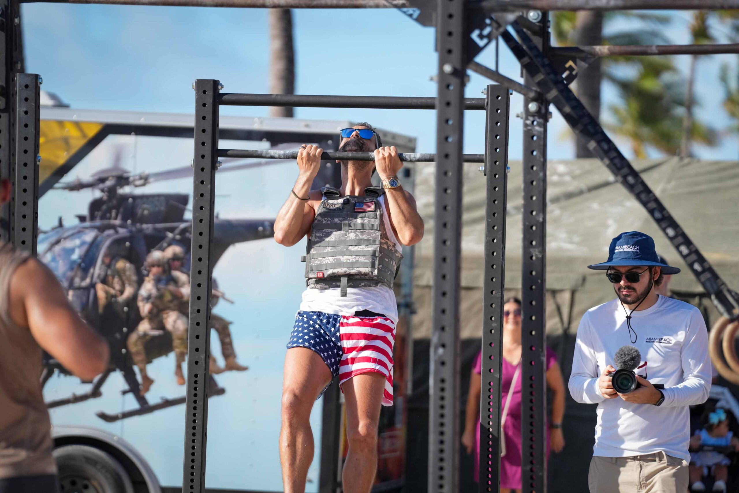 person doing pull ups