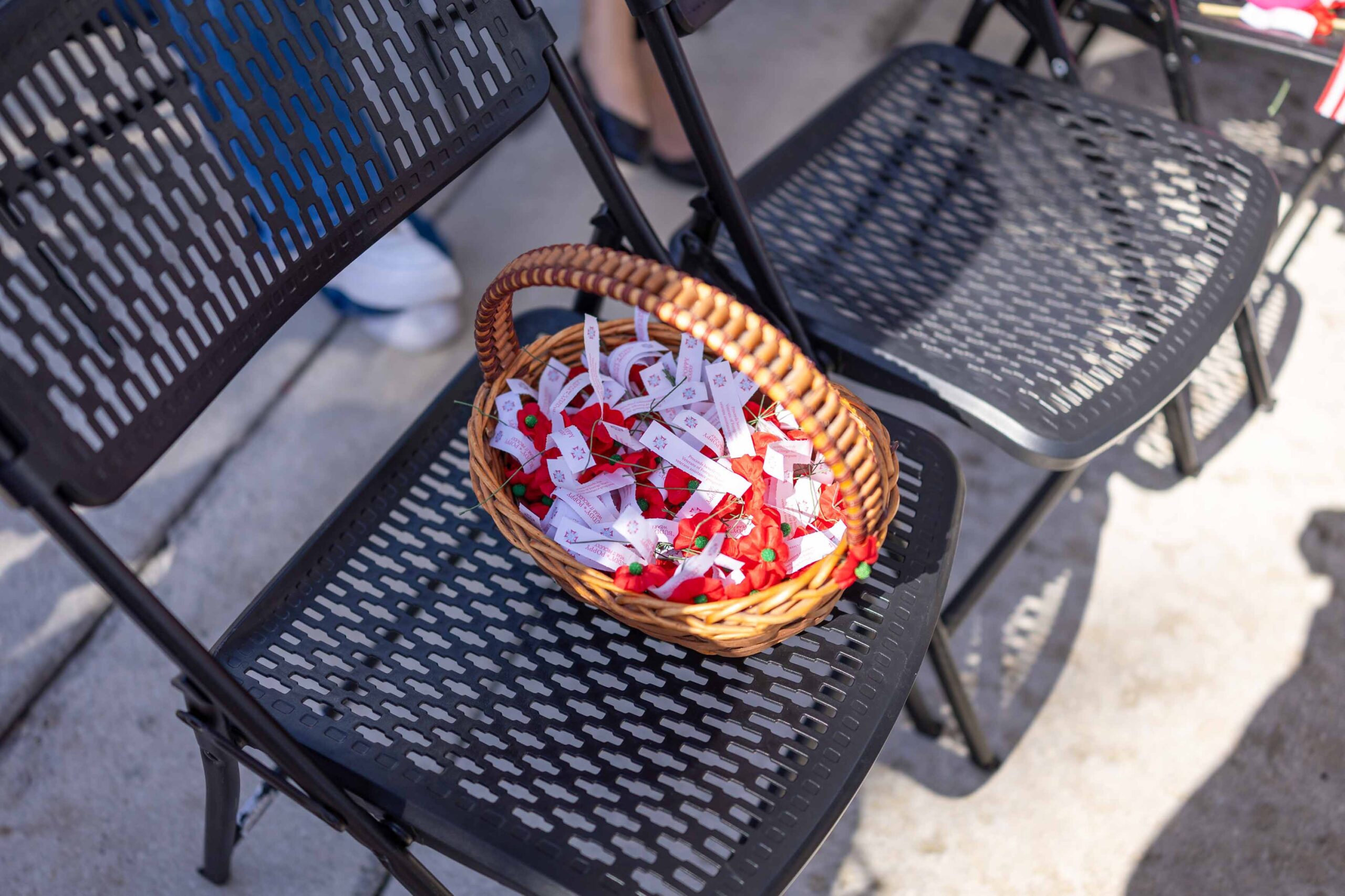 basket of buddy poppies