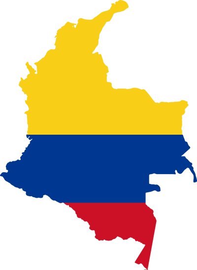 map of colombia