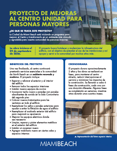 Unidad fact sheet flyer