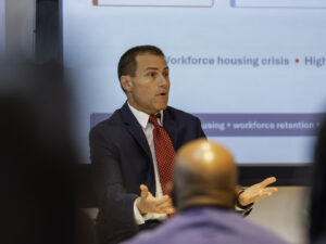 Justin Karr participates in the ULI Fall Meeting panel discussing workforce housing and The Anamar at Collins Park.