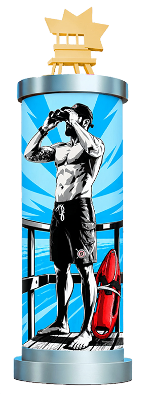 Male lifeguard