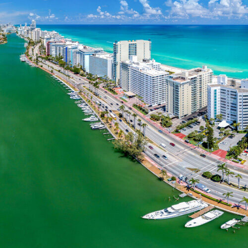 Miami Beach aerial view