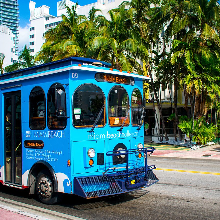 Miami Beach Getting Around the Free Trolley