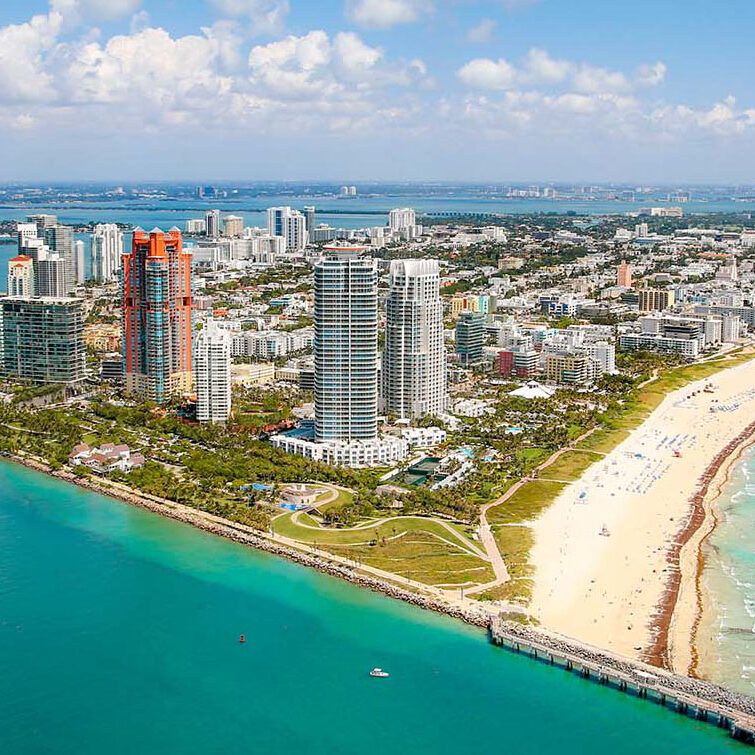 Miami Beach aerial view