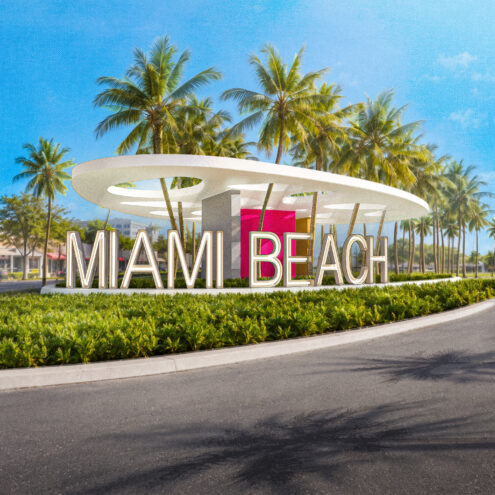North Beach Entrance Sign Rendering