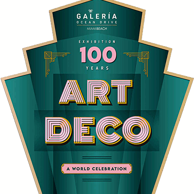 art deco 100 year banner