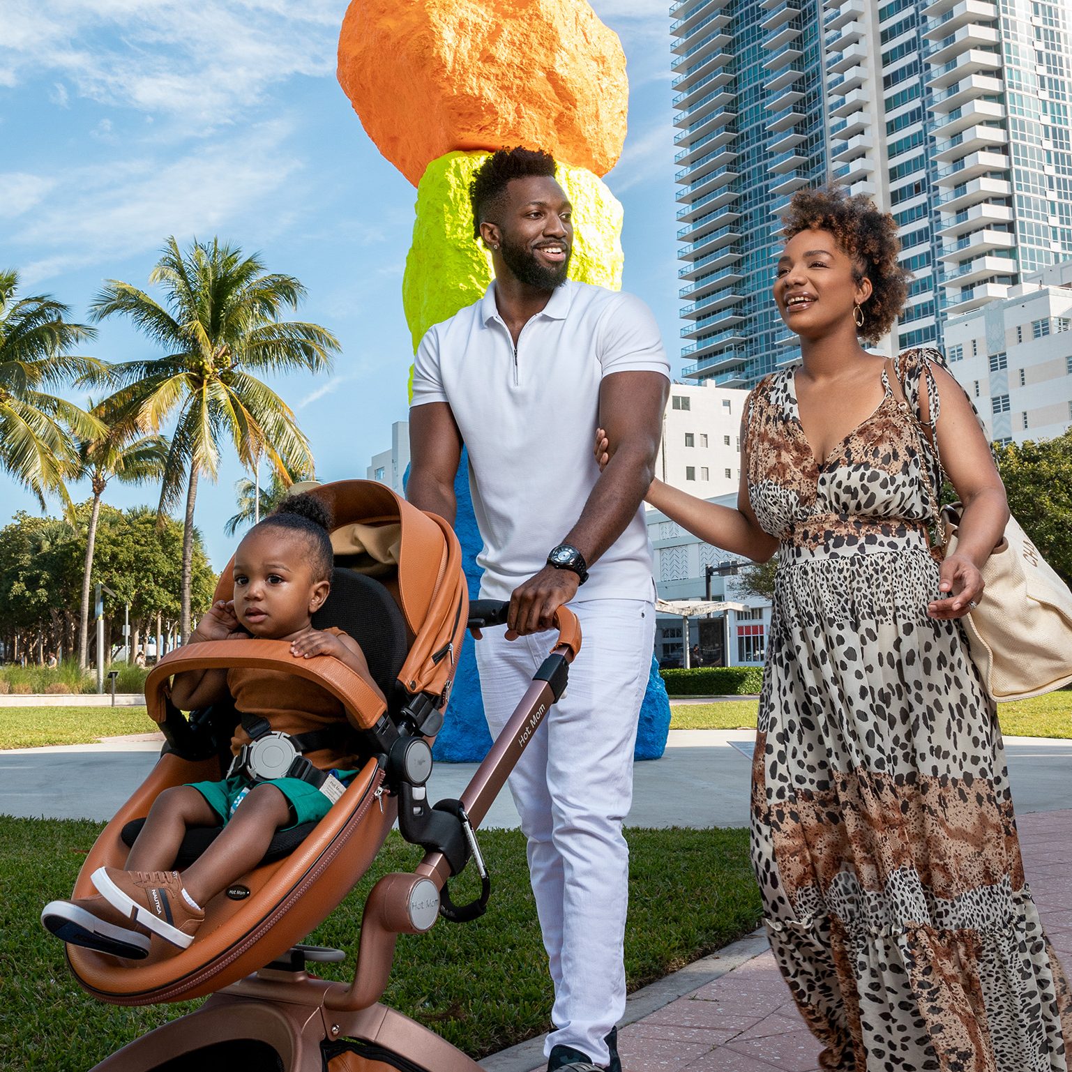 Miami beach family