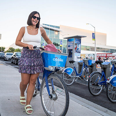 Woman with a CitiBike
