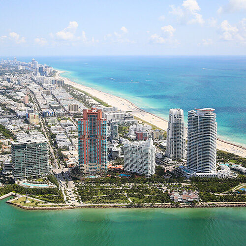 miami beach aerial view