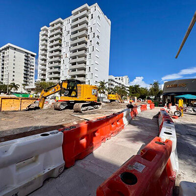 west avenue construction area